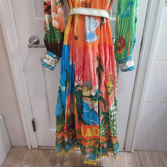 ALÉMAIS Alan Berry Rhys Paradiso Maxi Shirt Dress - Picture 6 of 14